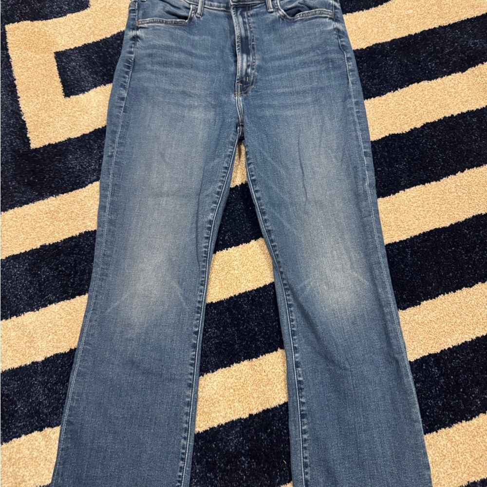 MOTHER Flare & Wide Leg Jeans in Blue